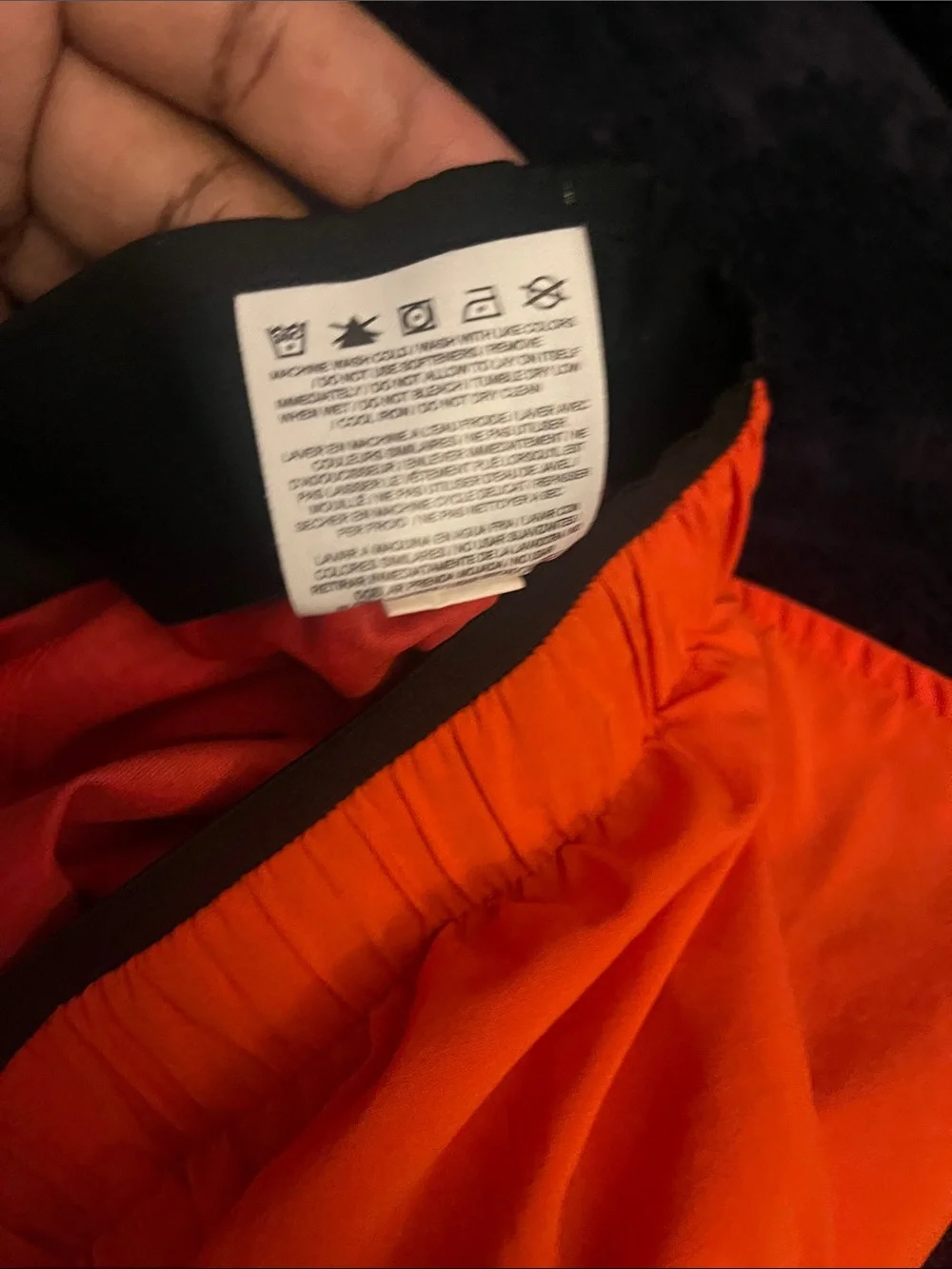 Nike Women's Full Flex 2-in-1 Twist Shorts Crimson Orange Black Size Medium NWOT - Picture 11 of 12